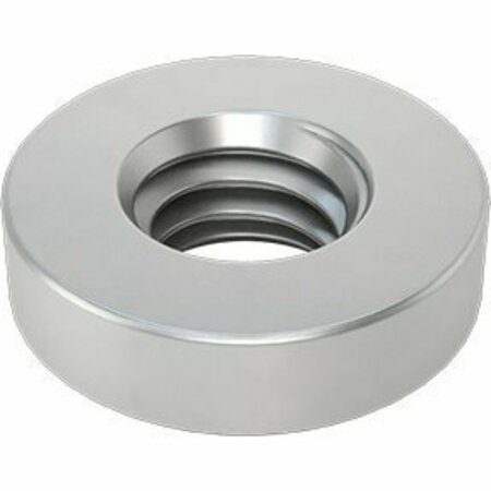 BSC PREFERRED 18-8 Stainless Steel Press-Fit Nut for Sheet Metal M4 x 0.70 Thread for 0.80mm Min Panel Thick, 10PK 96439A620